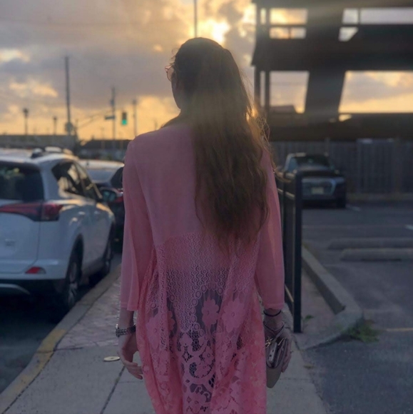 FORGOTTEN GRACE WOMENS SIZE 1X LONG CARDIGAN KIMONO TOP - Picture 2 of 11